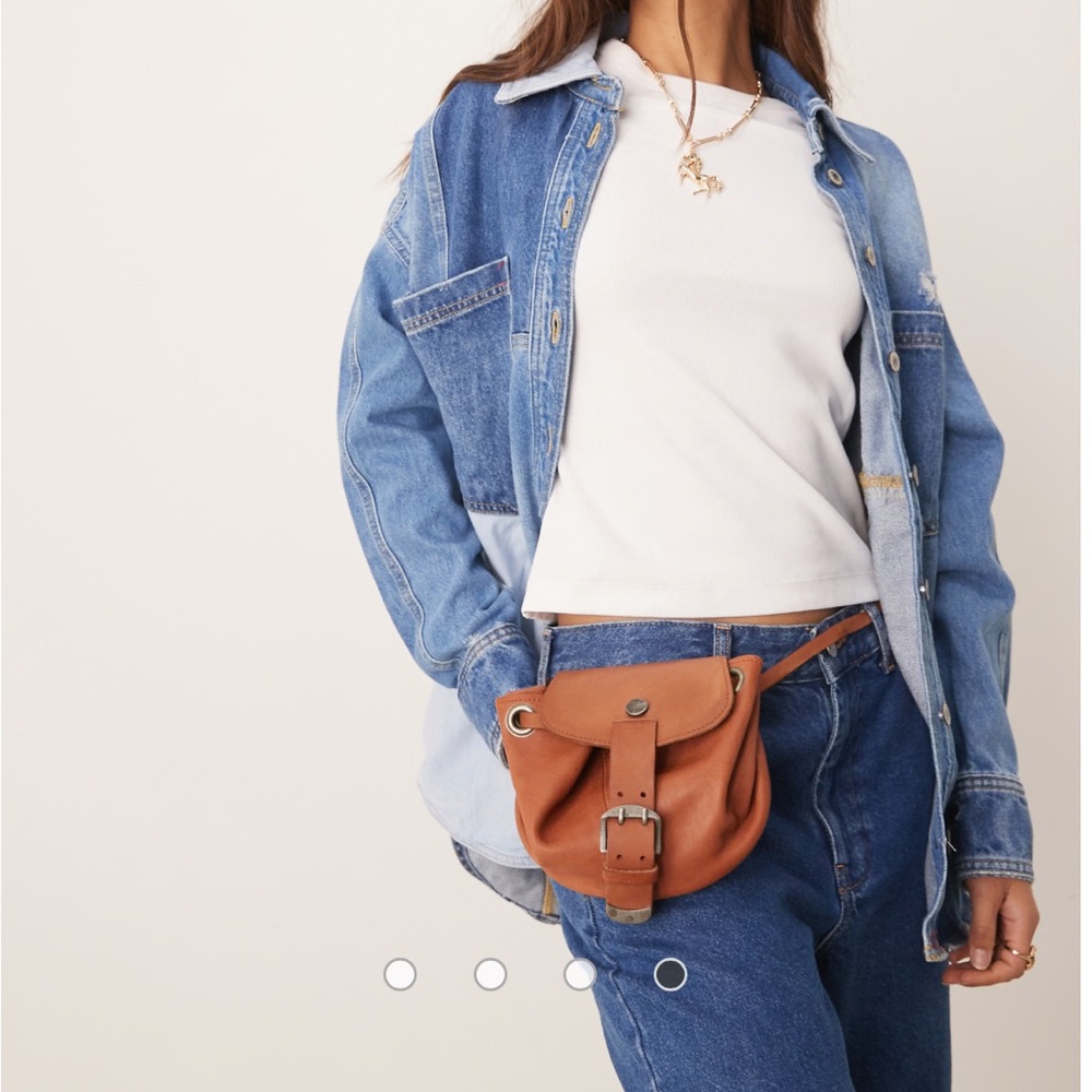 Free People We the Free Comeback Brown Leather Crossbody Bag